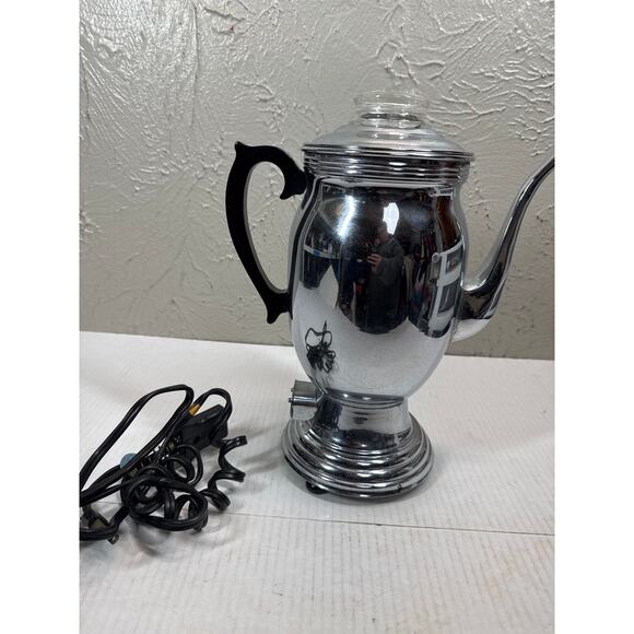 Keyst-O-Matic Other - Vintage Keyst-O-Matic KeystOMatic C6605 Chrome Percolator Coffee Pot Electric